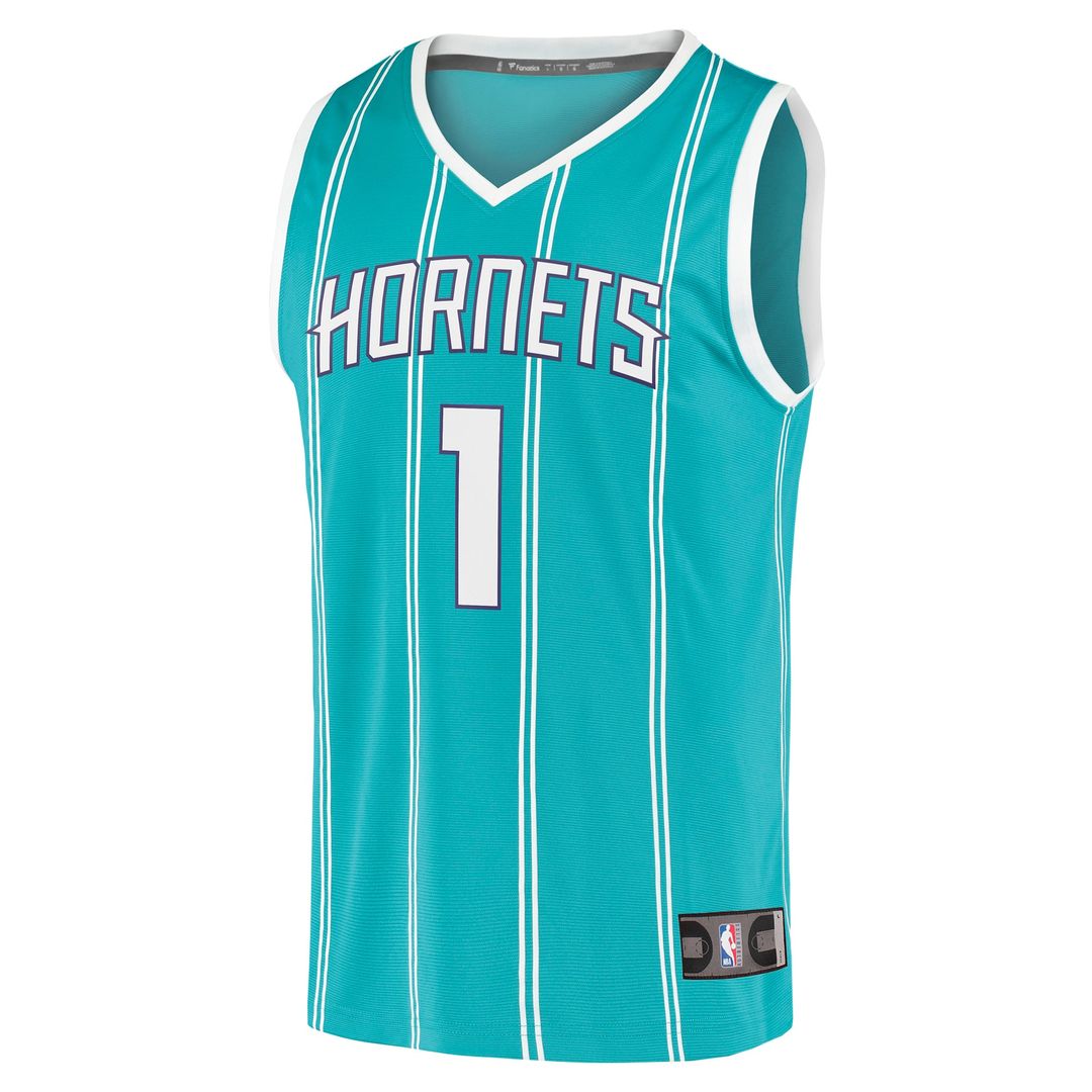 Charlotte Hornets LaMelo Ball Fanatics Fast Break Replica Jersey - Icon Edition - Teal Team Jersey Sports Fan Apparel
