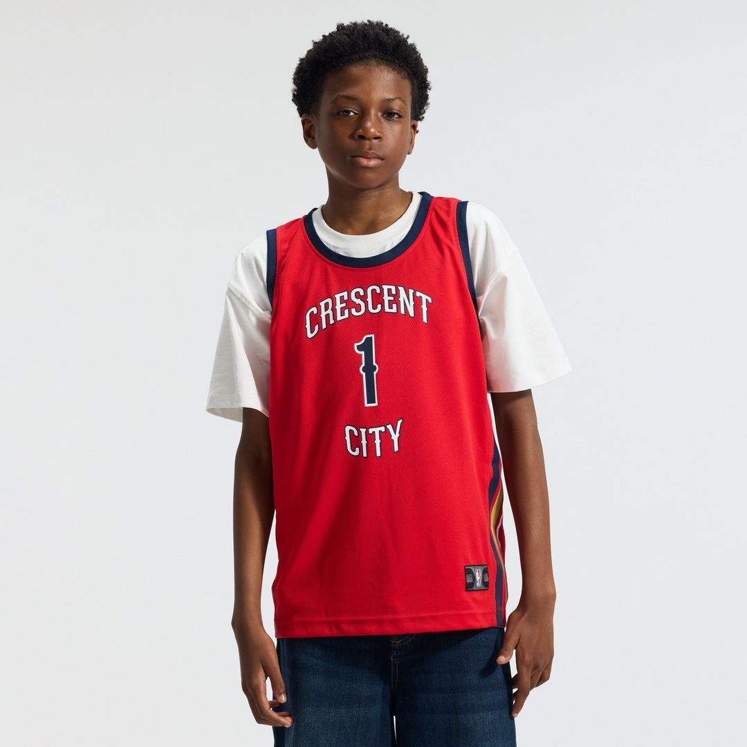 New Orleans Pelicans Zion Williamson Fanatics Youth Fast Break Player Jersey - Statement Edition - Red Team Jersey Sports Fan Apparel
