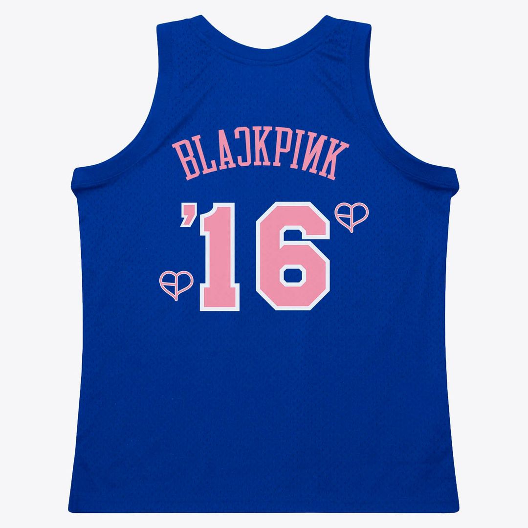 New York Knicks Mitchell & Ness x BLACKPINK Hardwood Classics Swingman Jersey - Blue - Limited Edition Team Jersey Sports Fan Apparel