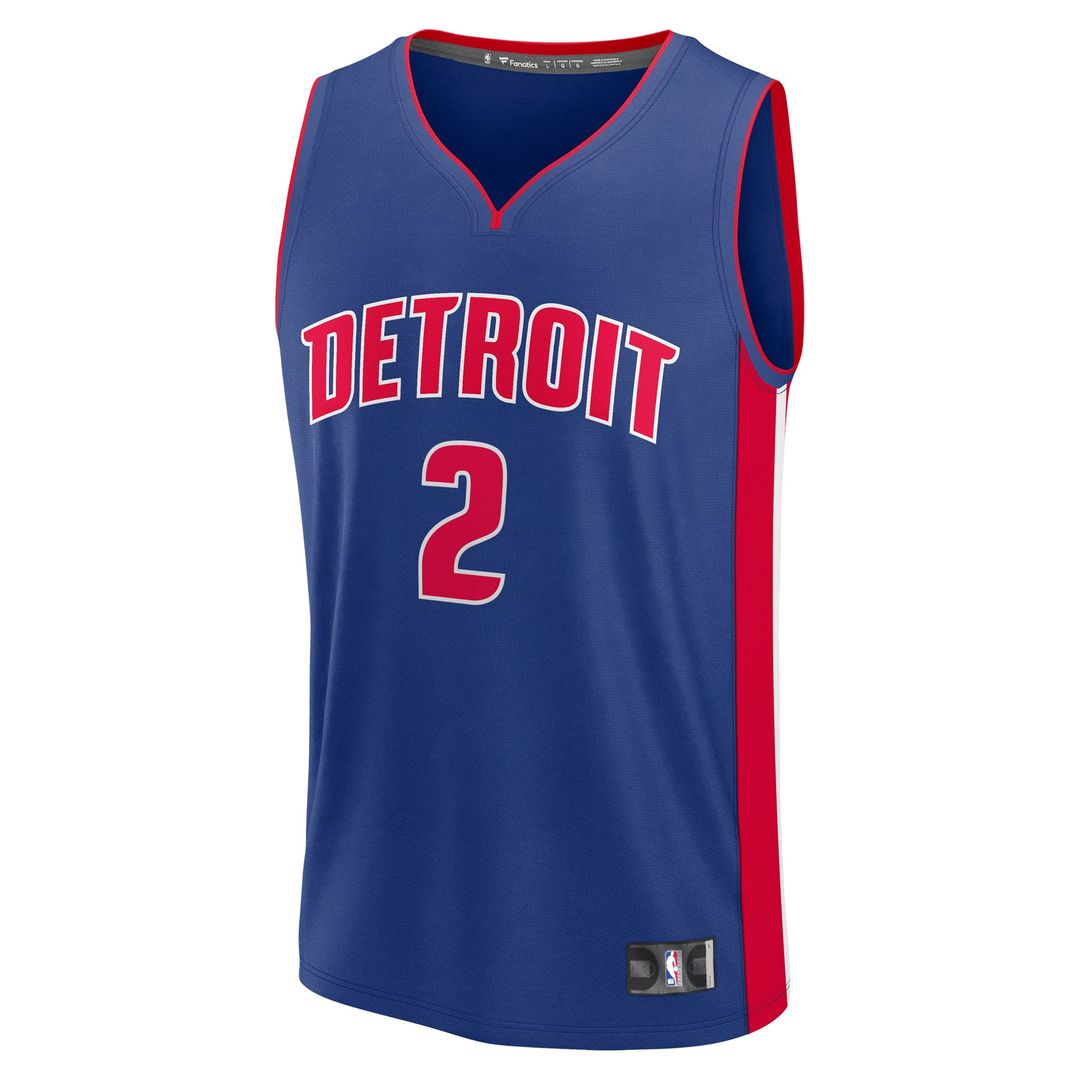 Detroit Pistons Cade Cunningham Fanatics Fast Break Replica Player Jersey - Icon Edition - Blue Team Jersey Sports Fan Apparel