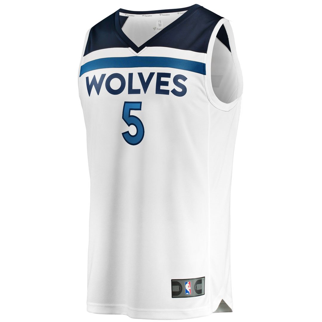 Minnesota Timberwolves Anthony Edwards Fanatics Fast Break Replica Player Jersey - Association Edition - White Team Jersey Sports Fan Apparel