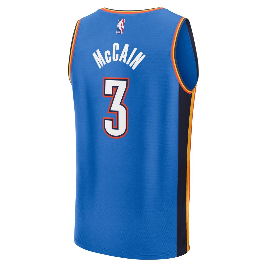 Oklahoma City Thunder Jared McCain Fanatics Fast Break Jersey - Blue - Icon Edition Team Jersey Sports Fan Apparel