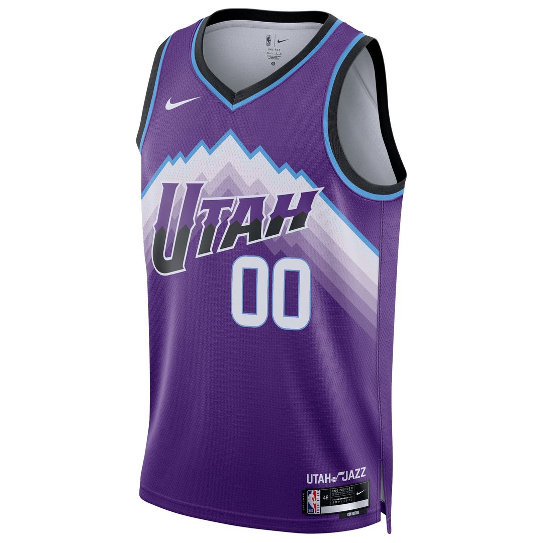Utah Jazz Nike Unisex Swingman Custom Jersey - Icon Edition - Purple Team Jersey Sports Fan Apparel