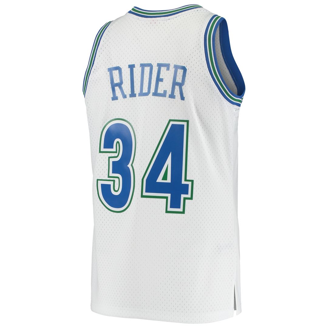 Minnesota Timberwolves Isaiah Rider Mitchell & Ness 1995/96 Hardwood Classics Swingman Jersey - White Team Jersey Sports Fan Apparel