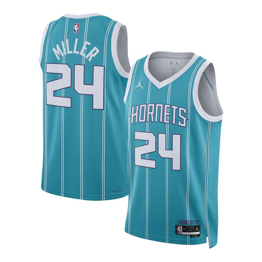 Charlotte Hornets Brandon Miller Nike Unisex NBA Draft Swingman Jersey - Icon Edition - Teal Team Jersey Sports Fan Apparel