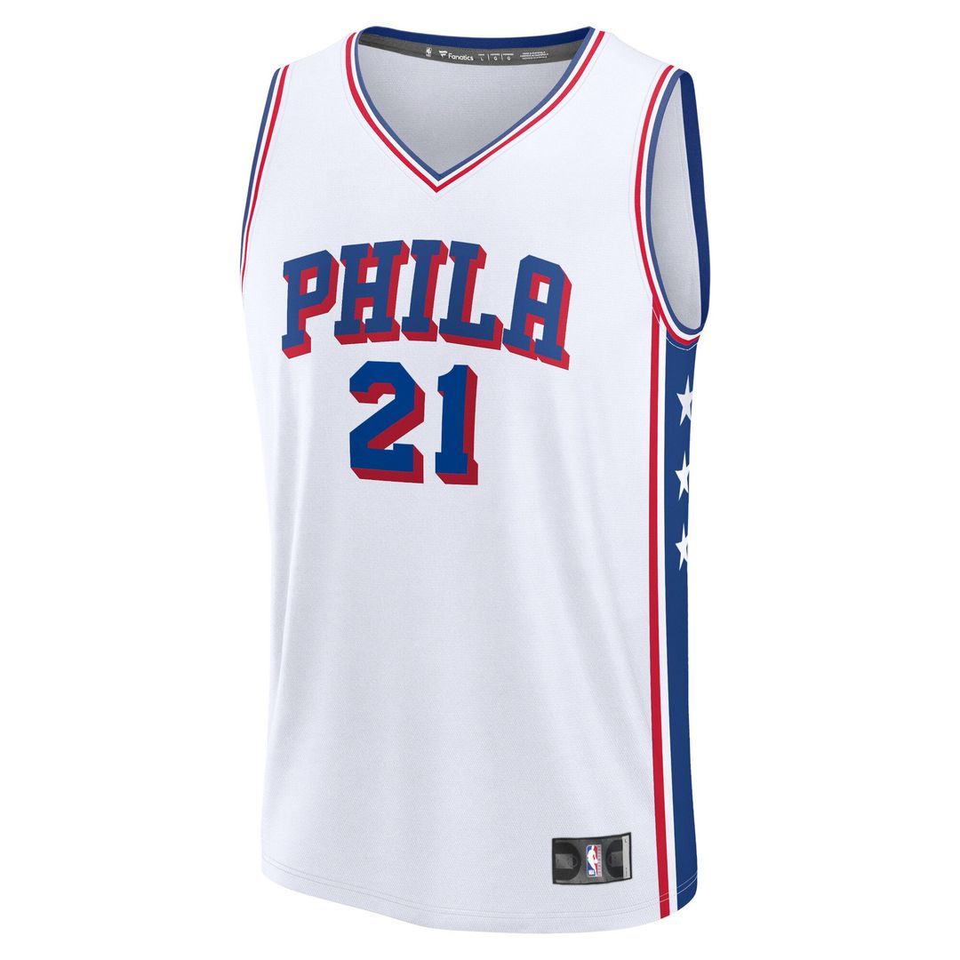 Philadelphia 76ers Joel Embiid Fanatics Fast Break Replica Jersey - Icon Edition - Royal Team Jersey Sports Fan Apparel