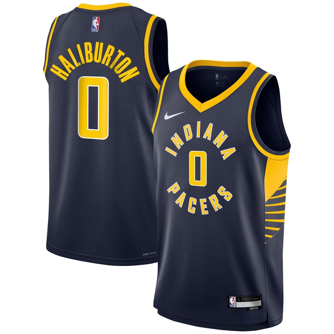 Indiana Pacers Tyrese Haliburton Nike Youth Swingman Jersey - Icon Edition - Navy Team Jersey Sports Fan Apparel