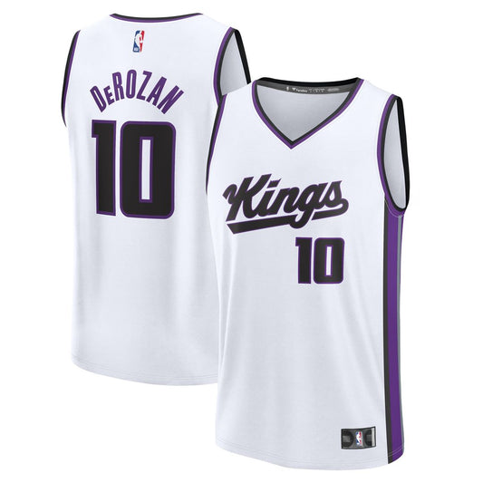 Sacramento Kings DeMar DeRozan Fanatics Fast Break Replica Player Jersey - Association Edition - White Team Jersey Sports Fan Apparel