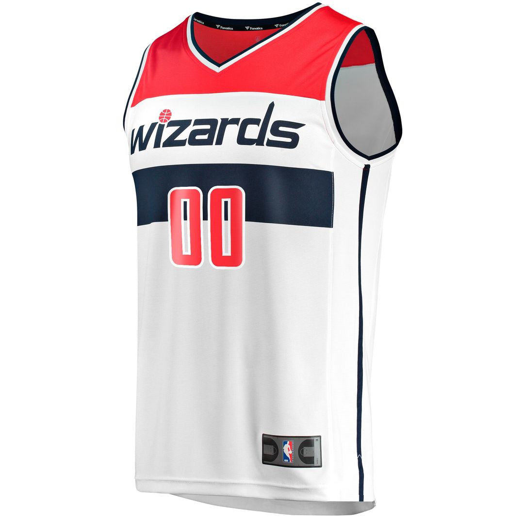 Washington Wizards Fanatics Youth Fast Break Replica Custom Jersey - Association Edition - White Team Jersey Sports Fan Apparel
