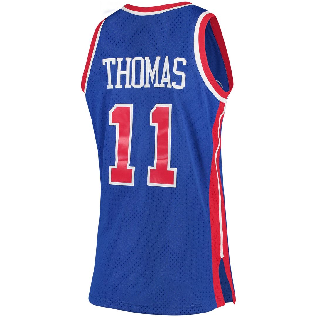 Detroit Pistons Isiah Thomas Mitchell & Ness 1988/89 Hardwood Classics Swingman Jersey - Blue Team Jersey Sports Fan Apparel