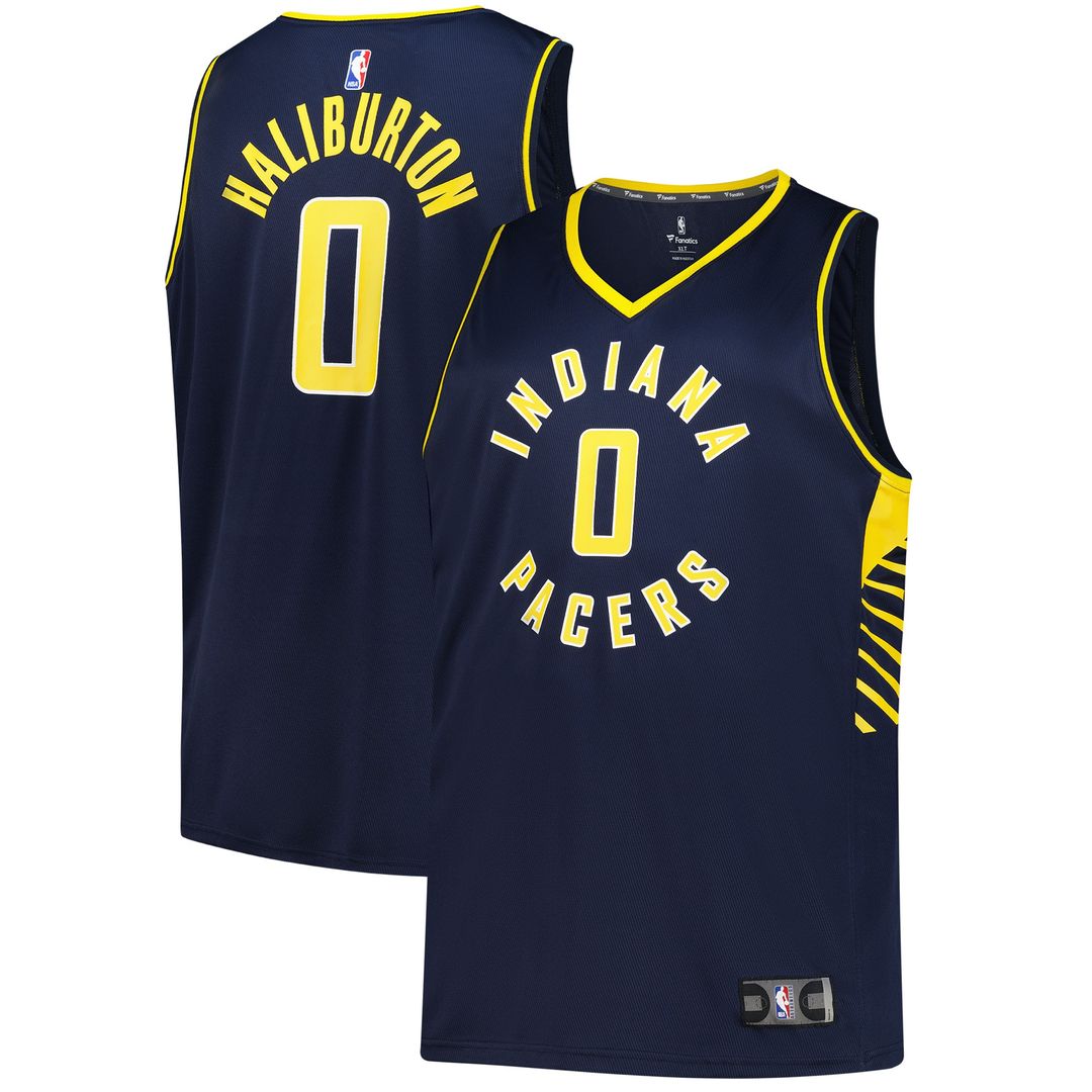 Indiana Pacers Tyrese Haliburton Fanatics Big & Tall Fast Break Jersey - Icon Edition - Navy Team Jersey Sports Fan Apparel
