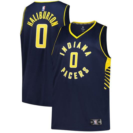 Indiana Pacers Tyrese Haliburton Fanatics Big & Tall Fast Break Jersey - Icon Edition - Navy Team Jersey Sports Fan Apparel