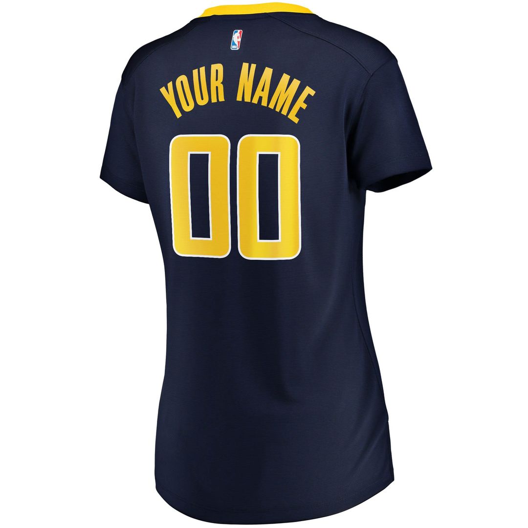 Indiana Pacers Fanatics Women's Fast Break Custom Jersey Navy - Icon Edition Team Jersey Sports Fan Apparel