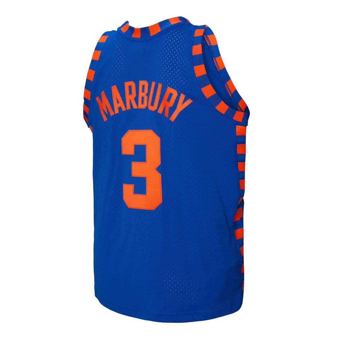 New York Knicks Stephon Marbury Mitchell & Ness 2005/06 Hardwood Classics Swingman Jersey - Blue Team Jersey Sports Fan Apparel