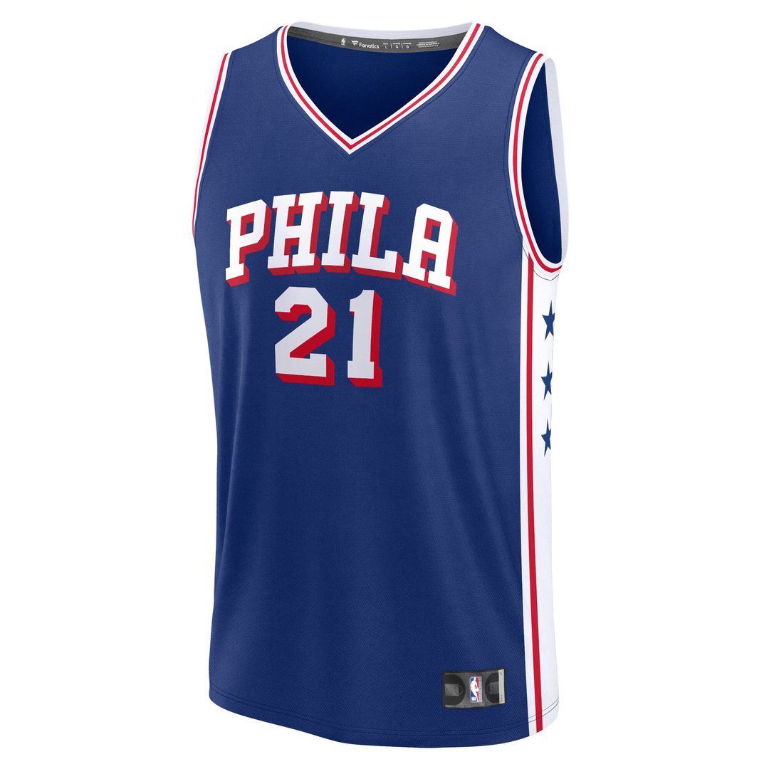 Philadelphia 76ers Joel Embiid Fanatics Fast Break Replica Jersey - Association Edition - White Team Jersey Sports Fan Apparel