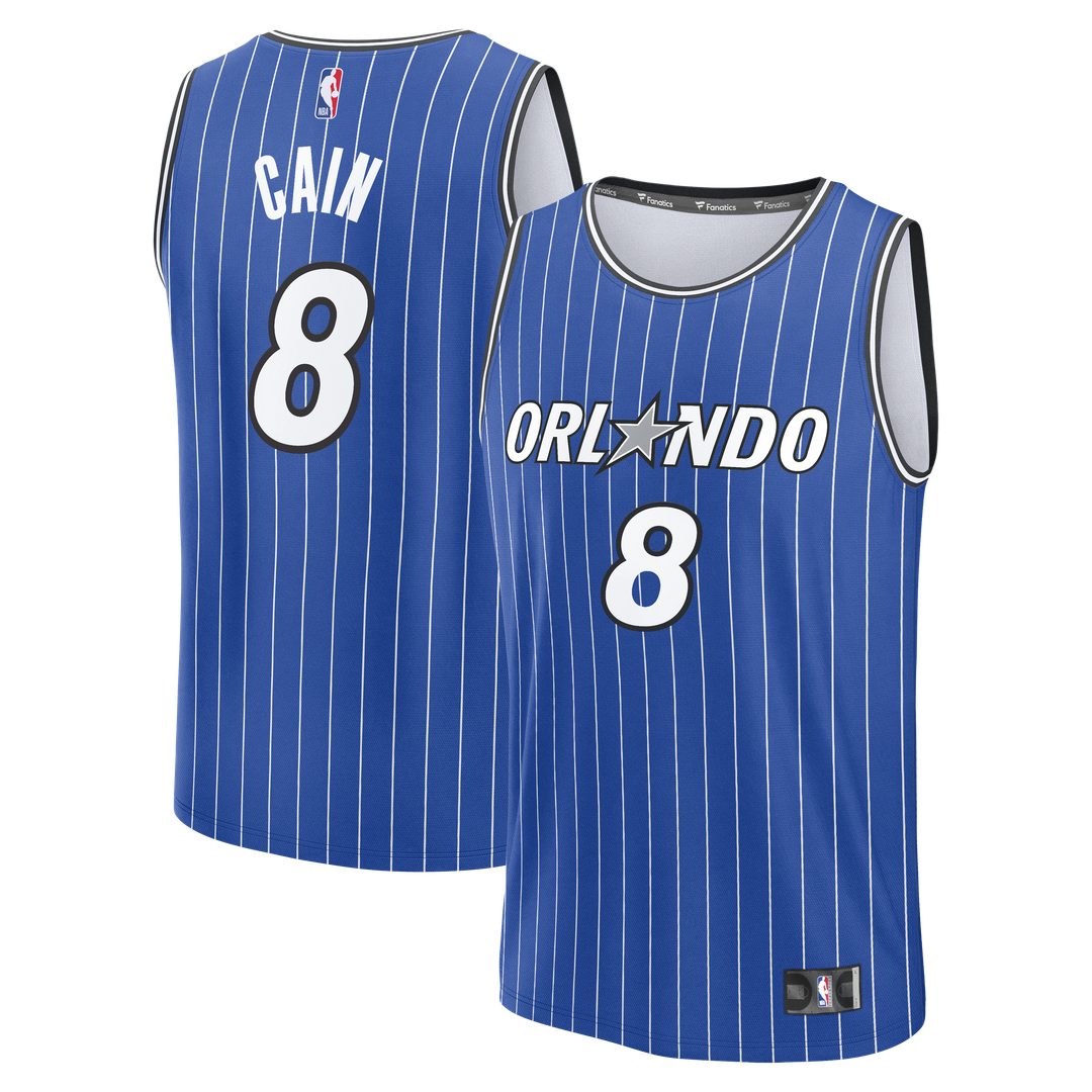 Orlando Magic Jamal Cain Fanatics Fast Break Jersey - Icon Edition - Blue Team Jersey Sports Fan Apparel