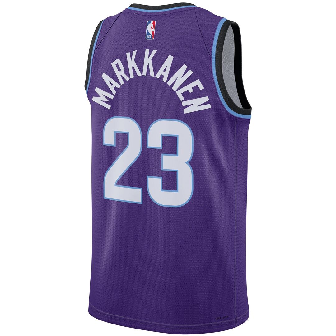 Utah Jazz Lauri Markkanen Nike Unisex Swingman Jersey - Icon Edition - Purple Team Jersey Sports Fan Apparel