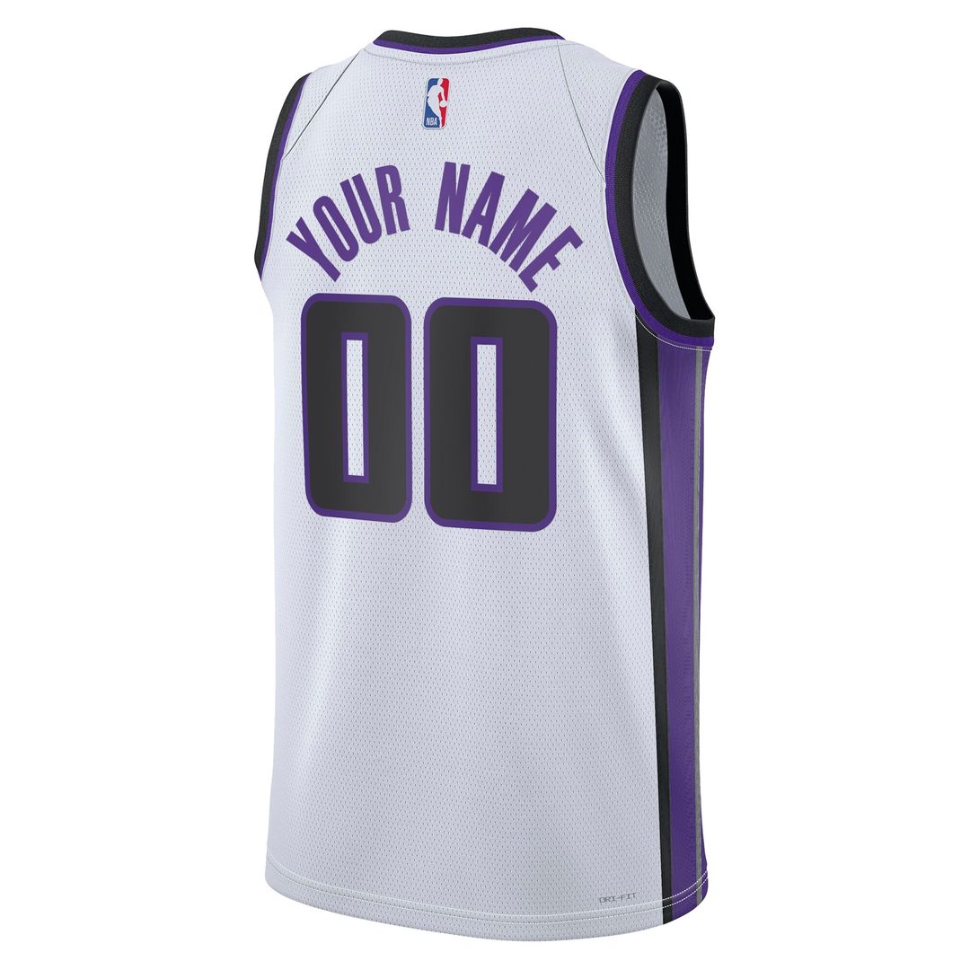 Sacramento Kings Nike Unisex Swingman Custom Jersey - Association Edition - White Team Jersey Sports Fan Apparel