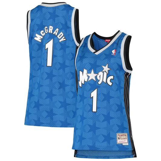 Orlando Magic Tracy McGrady Mitchell & Ness Women's 2000/01 Hardwood Classics Swingman Jersey - Blue Team Jersey Sports Fan Apparel