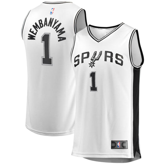 San Antonio Spurs Victor Wembanyama Fanatics Youth Fast Break Player Jersey - Association Edition - White Team Jersey Sports Fan Apparel