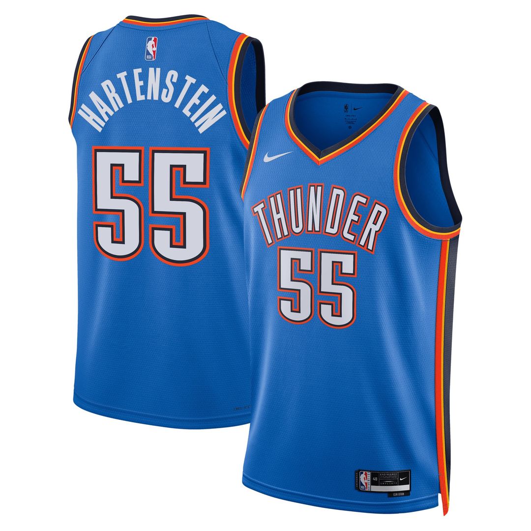 Oklahoma City Thunder Isaiah Hartenstein Nike Unisex Swingman Jersey - Icon Edition - Blue Team Jersey Sports Fan Apparel
