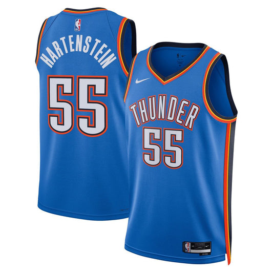 Oklahoma City Thunder Isaiah Hartenstein Nike Unisex Swingman Jersey - Icon Edition - Blue Team Jersey Sports Fan Apparel