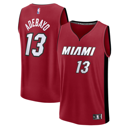 Miami Heat Bam Adebayo Fanatics Fast Break Replica Player Jersey - Statement Edition - Red Team Jersey Sports Fan Apparel