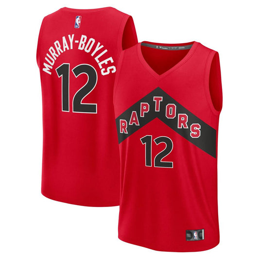 Toronto Raptors Collin Murray - Boyles Fanatics 2025 NBA Draft First Round Pick Fast Break Replica Jersey - Icon Edition - Red Team Jersey Sports Fan