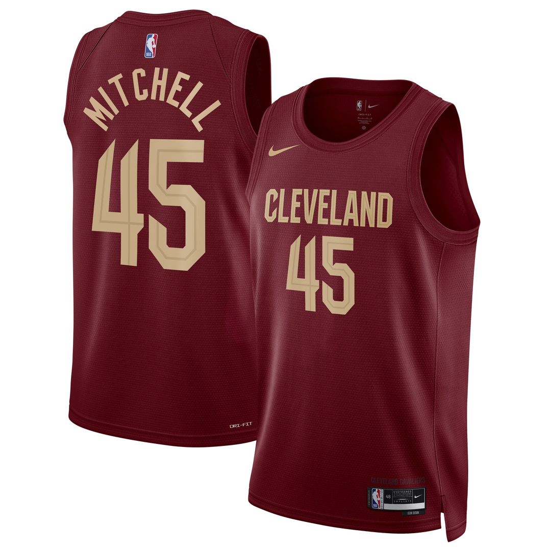 Cleveland Cavaliers Donovan Mitchell Nike Unisex Swingman Jersey - Icon Edition - Wine Team Jersey Sports Fan Apparel