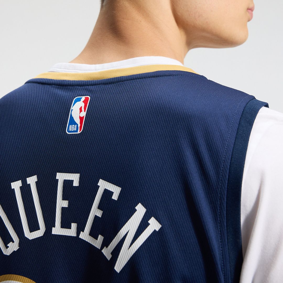 New Orleans Pelicans Derik Queen Fanatics Fast Break Replica Jersey - Icon Edition - Navy Team Jersey Sports Fan Apparel