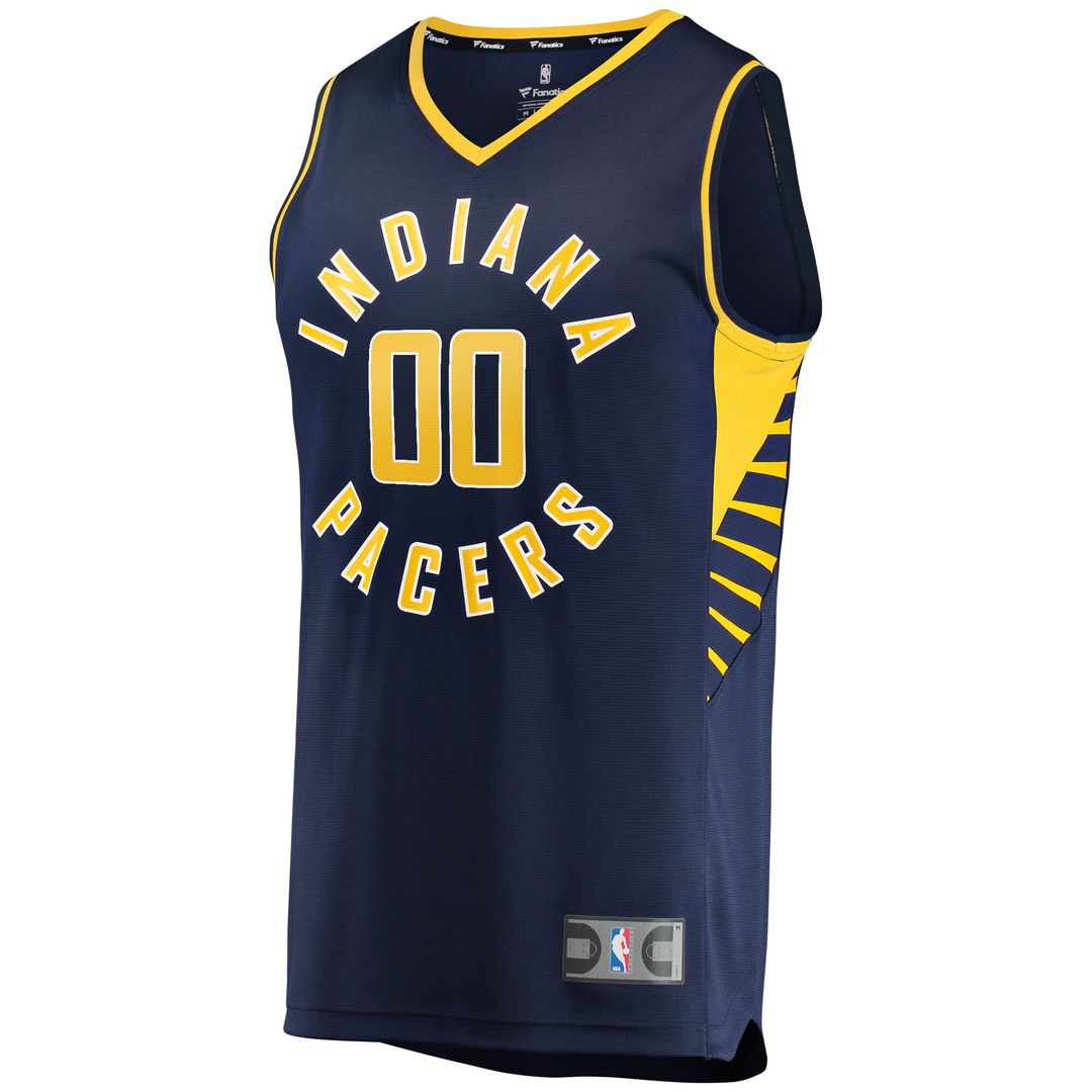 Indiana Pacers Fanatics Youth Fast Break Custom Replica Jersey Navy - Icon Edition Team Jersey Sports Fan Apparel
