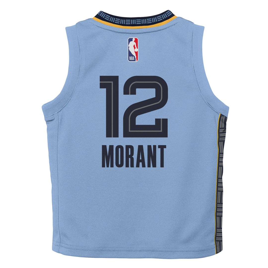 Memphis Grizzlies Ja Morant Jordan Brand Preschool 2022/23 Statement Edition Jersey - Light Blue Team Jersey Sports Fan Apparel