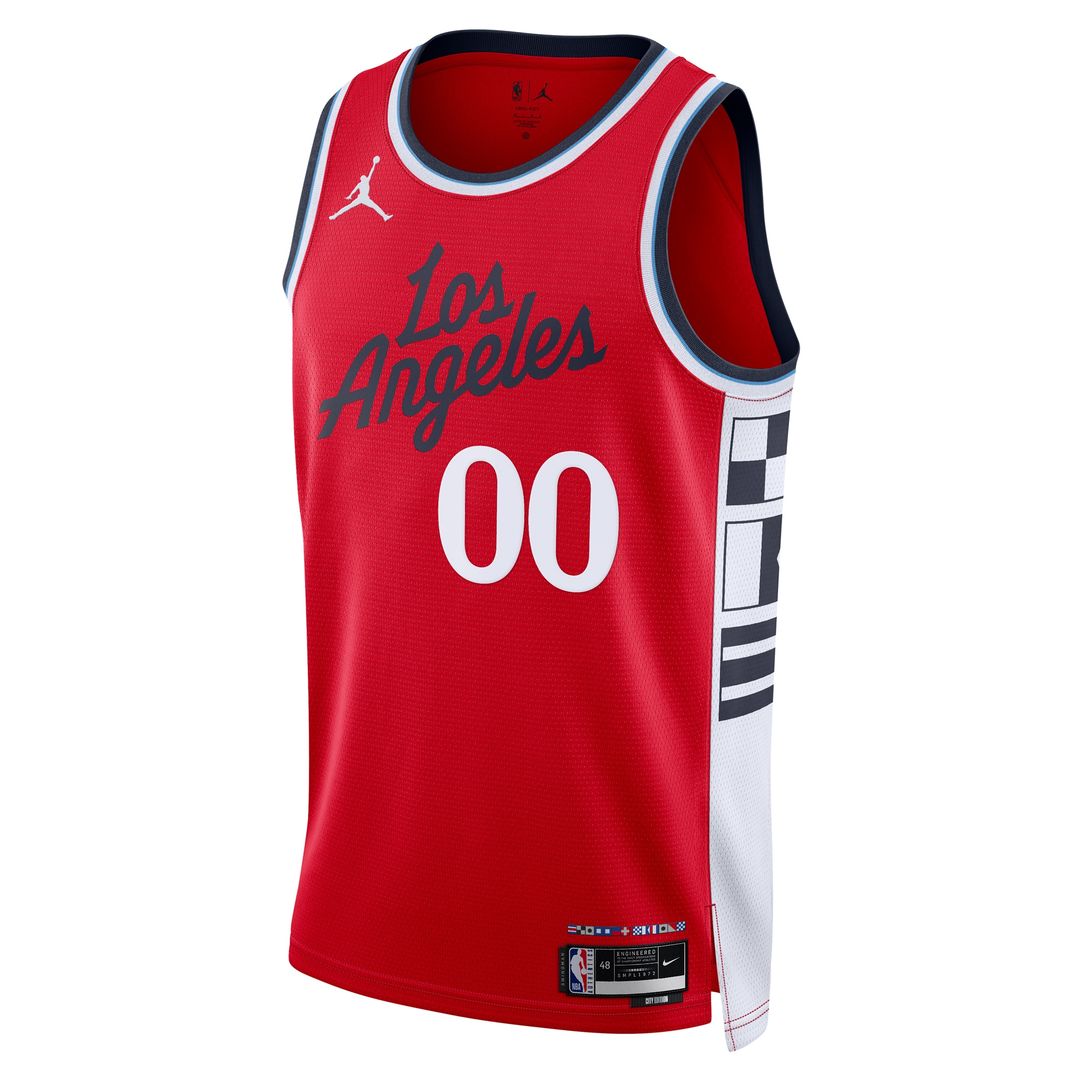 LA Clippers Jordan Brand Unisex 2024/25 Custom Swingman Jersey - Statement Edition - Red Team Jersey Sports Fan Apparel