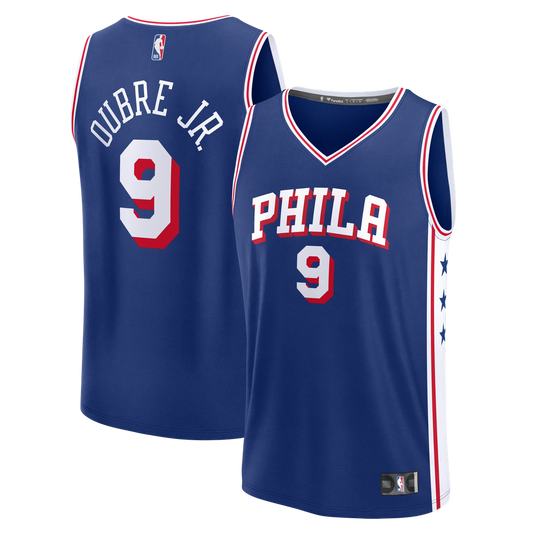 Philadelphia 76ers Kelly Oubre Jr. Fanatics Fast Break Jersey - Icon Edition - Blue Team Jersey Sports Fan Apparel