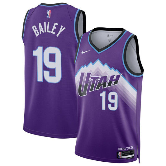 Utah Jazz Ace Bailey Nike Unisex Swingman Jersey - Icon Edition - Purple Team Jersey Sports Fan Apparel