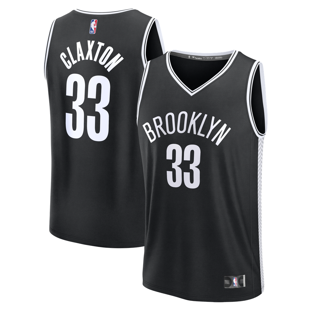 Brooklyn Nets Nic Claxton Fanatics Fast Break Replica Jersey - Black - Icon Edition Team Jersey Sports Fan Apparel