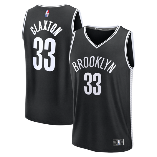 Brooklyn Nets Nic Claxton Fanatics Fast Break Replica Jersey - Black - Icon Edition Team Jersey Sports Fan Apparel