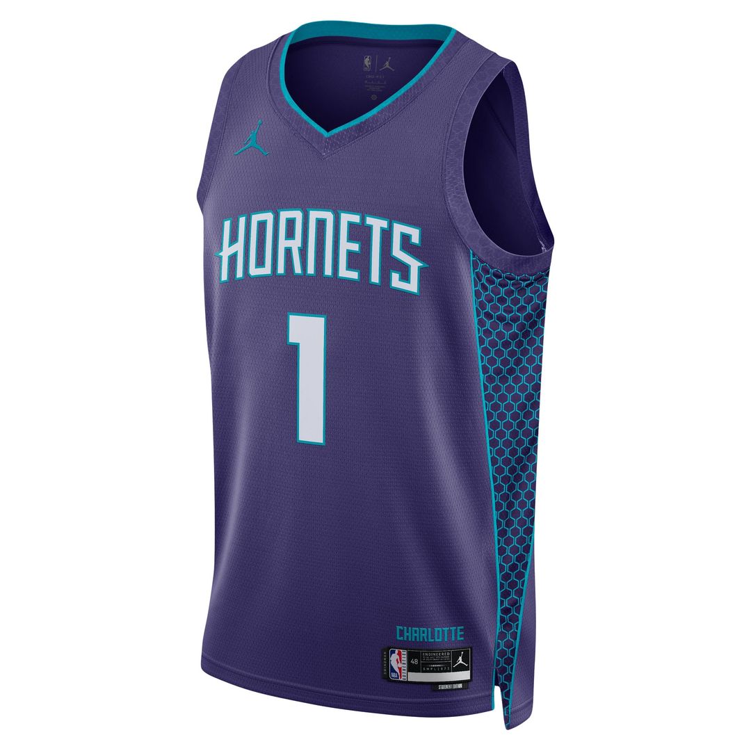 Charlotte Hornets LaMelo Ball Jordan Brand Unisex Swingman Jersey - Statement Edition - Purple Team Jersey Sports Fan Apparel