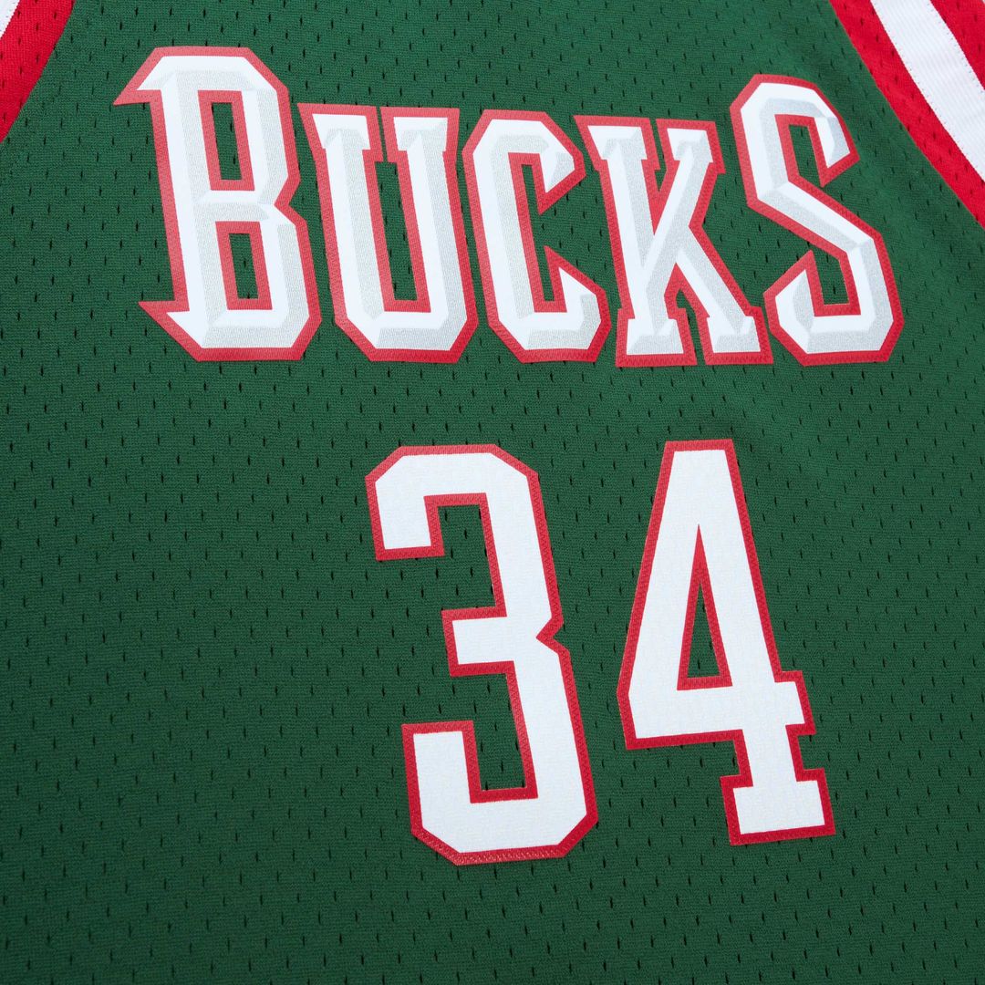 Milwaukee Bucks Giannis Antetokounmpo Mitchell & Ness 2013/14 Hardwood Classics Swingman Jersey - Hunter Green Team Jersey Sports Fan Apparel