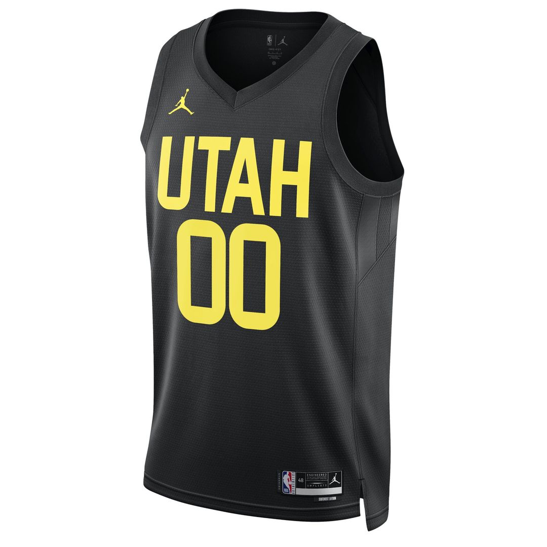 Utah Jazz Jordan Brand Unisex 2022/23 Swingman Custom Jersey - Statement Edition - Black Team Jersey Sports Fan Apparel