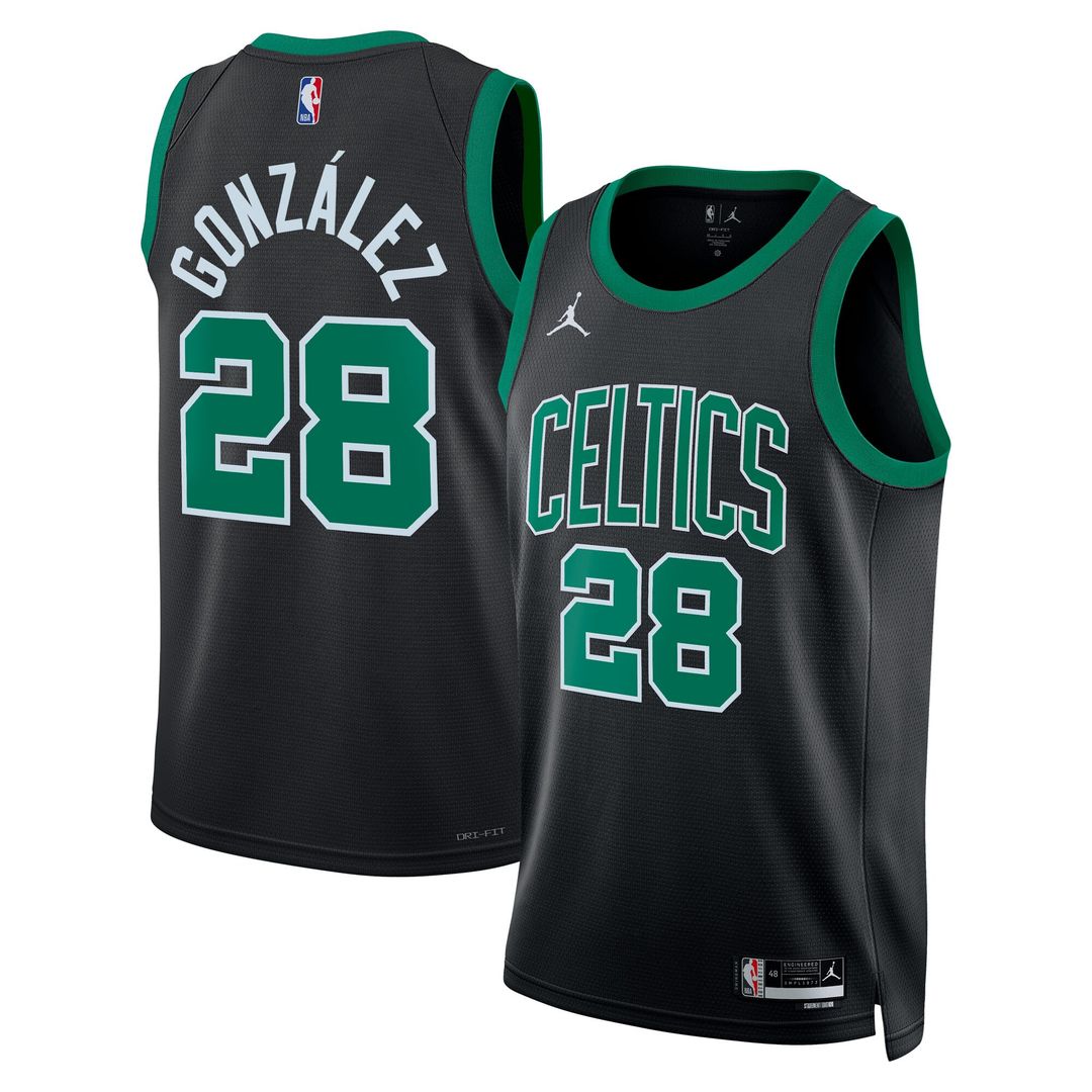 Boston Celtics Hugo González Jordan Brand Unisex Swingman Jersey - Black - Statement Edition Team Jersey Sports Fan Apparel