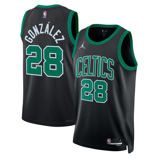 Boston Celtics Hugo González Jordan Brand Unisex Swingman Jersey - Black - Statement Edition Team Jersey Sports Fan Apparel