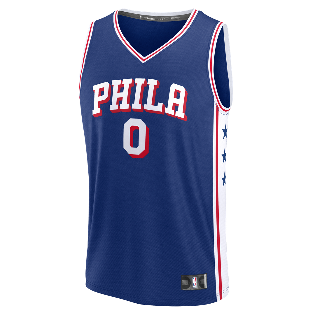 Philadelphia 76ers Tyrese Maxey Fanatics Youth Fast Break Replica Player Jersey - Icon Edition - Royal Team Jersey Sports Fan Apparel