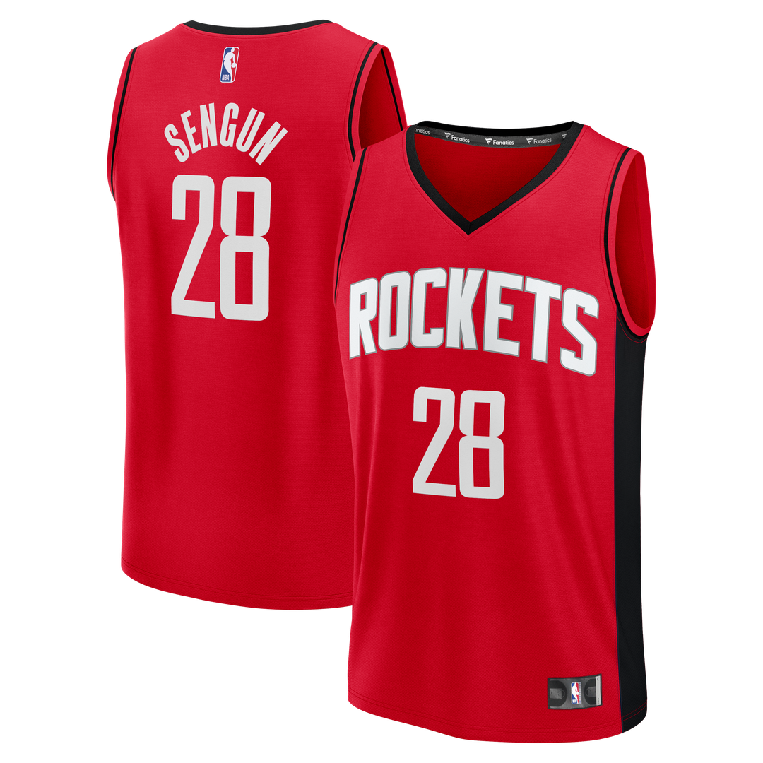 Houston Rockets Alperen Şengün Fanatics Fast Break Replica Jersey - Red - Icon Edition Team Jersey Sports Fan Apparel