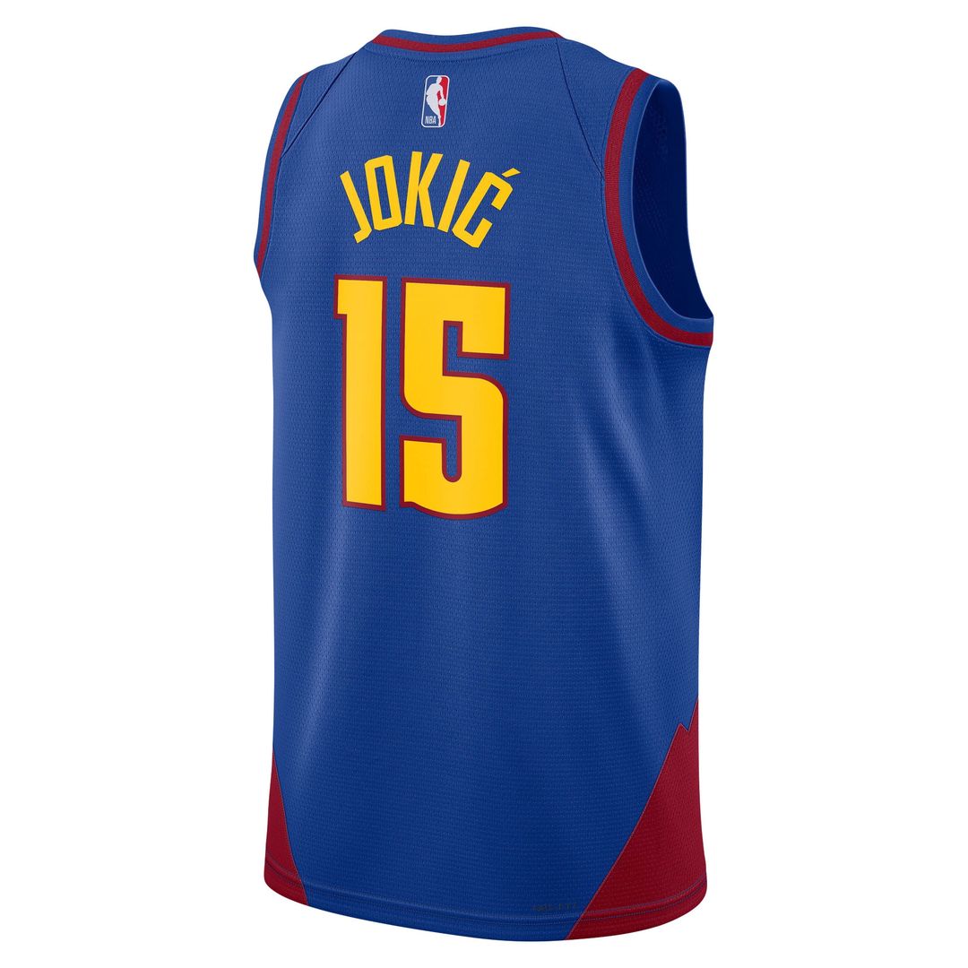 Denver Nuggets Nikola Jokic Jordan Brand Unisex Swingman Jersey - Statement Edition - Blue Team Jersey Sports Fan Apparel