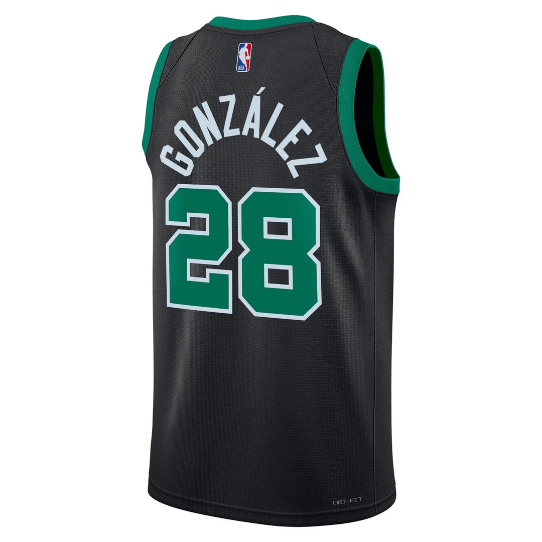 Boston Celtics Hugo González Jordan Brand Unisex Swingman Jersey - Black - Statement Edition Team Jersey Sports Fan Apparel