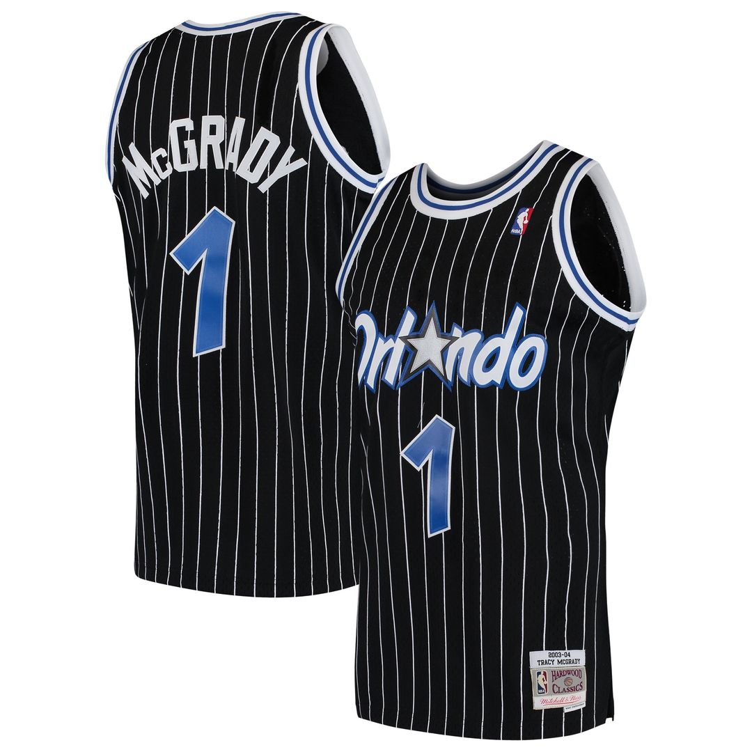 Orlando Magic Tracy McGrady Mitchell & Ness Hardwood Classics Swingman Jersey - Black Team Jersey Sports Fan Apparel