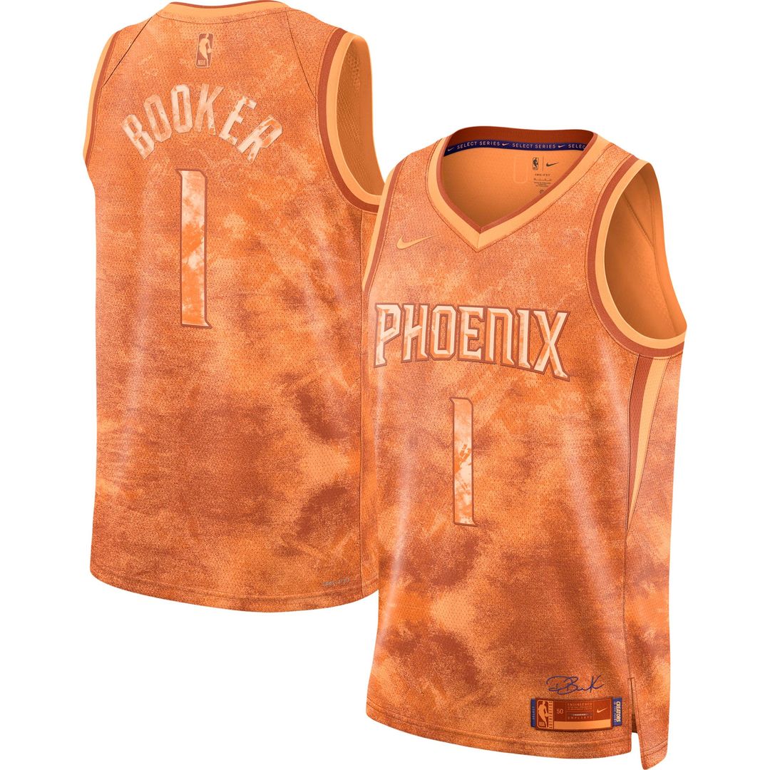 Phoenix Suns Devin Booker Nike Unisex Select Series Swingman Jersey - Orange Team Jersey Sports Fan Apparel