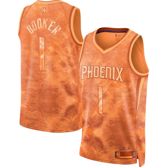 Phoenix Suns Devin Booker Nike Unisex Select Series Swingman Jersey - Orange Team Jersey Sports Fan Apparel