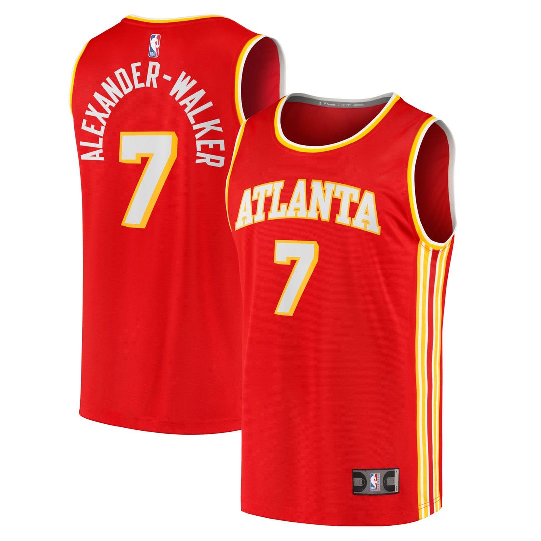 Atlanta Hawks Nickeil Alexander - Walker Fanatics Fast Break Replica Jersey - Red - Icon Edition Team Jersey Sports Fan Apparel